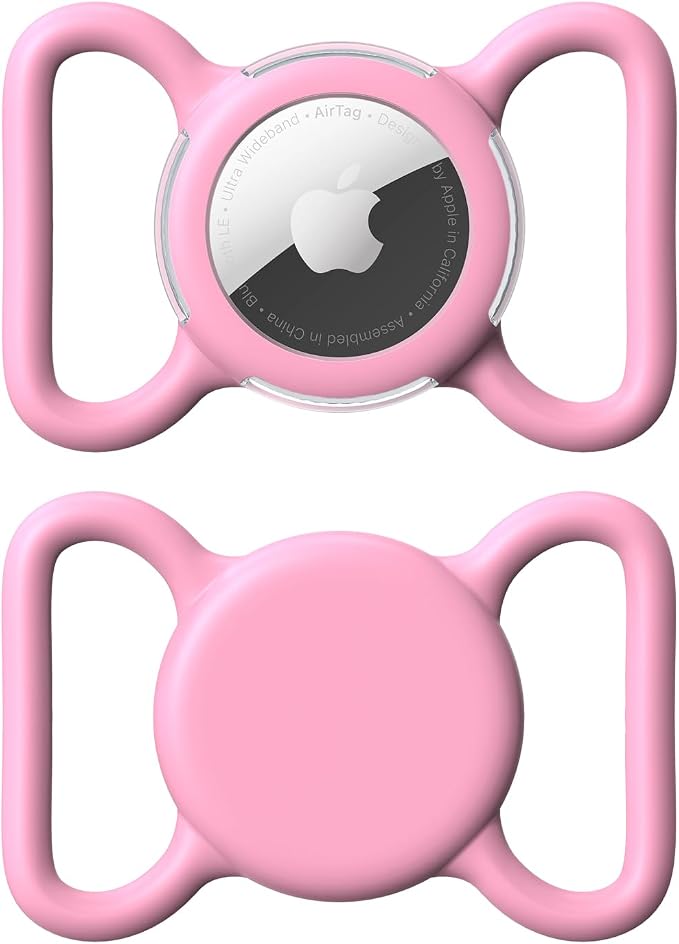 Waterproof AirTag Holder for Dog Collar, Soft Slide-On Dog AirTag Holder | Full-Body Protection, No-Dangle Fit, Ultra-Durable, Lightweight, Tool-Free Installation, Clear Cover, Fits Dog & Cat Collars