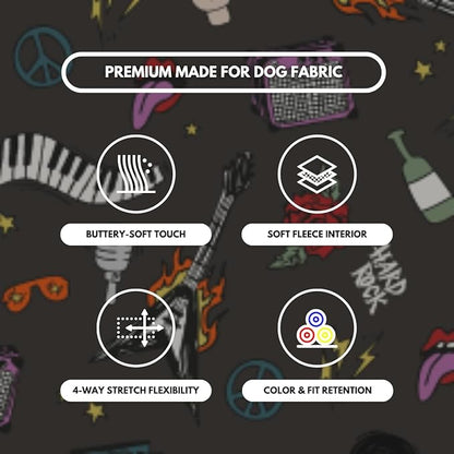 Spark Paws Human Hoodie - Premium Quality, Buttery Soft, Superior Comfort and Fit, Calming Fleece Interior, Suitable for All Styles - Rock and Roll - XL