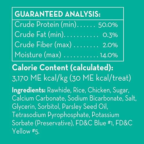 Dingo Dental Sticks for Tarter Control and Freshening Breath, Made with Real Chicken, Great Treats for Small, Medium, and, Large Dogs 20-Count (Pack of 2)