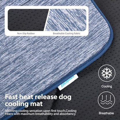 Dog Cooling Mat for Large Dogs, 41"x27" Memory Foam Pet Pad