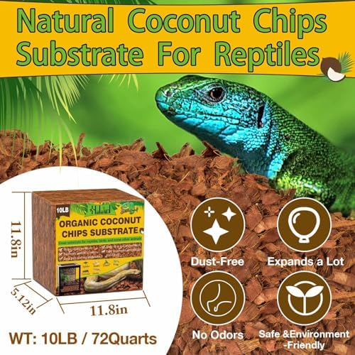Halatool Organic 10LB Coconut Husk for Reptiles