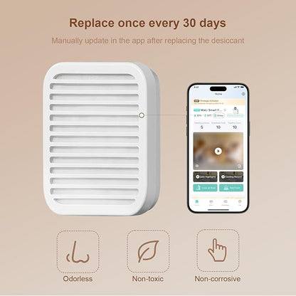 3-Pack Drying Refill Packs for Zoiydals 5.5L Automatic Cat Feeder (Model TWQ-001) – Keeps Pet Food Fresh, Moisture-Absorbing, with APP Replacement Reminder, Feeder Accessory