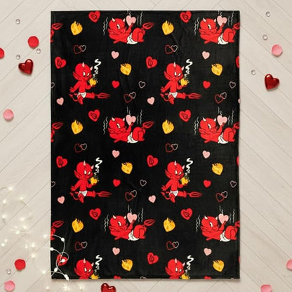 Hot Stuff The Little Devil Bedding Super Soft Plush Cozy Throw Blanket, 50 in x 70 in, (Officially Licensed Product) by Franco Collectibles