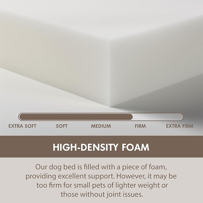 Cozzze Medium Sized Orthopedic Dog Beds, Donut Calming Pet Beds with Comfort Foam Support, Fluffy Non-Slip Couch for Dog and Cat, with Washable and Indestructible Cover, 32 Inches, Beige