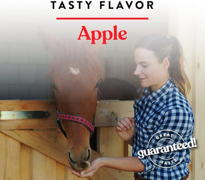 Manna Pro Bite-Size Nuggets for Horses, Pocket Sized Training Horse Treats, Apple Flavored Treats, Packs with Vitamins & Minerals, Great Taste Guaranteed, 4 lbs (Pack of 2)