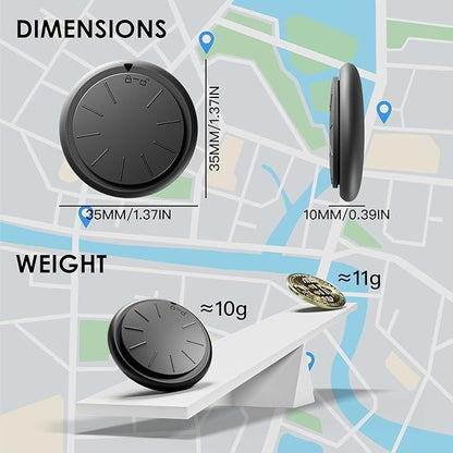 GPS Tracker for Vehicles,Mini Hidden Car Tracker with Magnetic Case,No Monthly Fee Real Time GPS Car Tracker Works with Apple Find My(iOS Only) (1PCS Black Tracker, Black Magnetic Case)