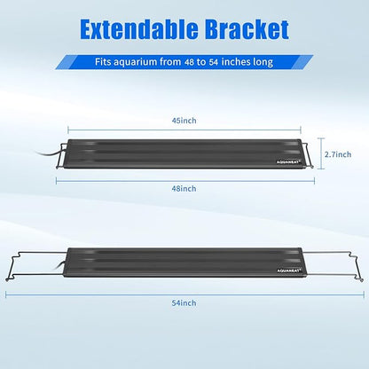 AQUANEAT LED Aquarium Light Full Spectrum for 48 Inch to 54 Inch Fish Tank Light Fresh Water
