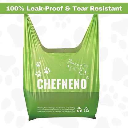 Cat Litter Waste Bags Biodegradable (500 ct., Green) Bulk Dog Poop Bags with Easy Tie Handles Earth-Friendly Lavender Scented Cat Litter Poop Diaper Bag Disposable Sanitary Pad Waste Bags (500 Bags)