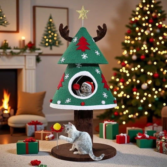 YITAHOME 47.2in Christmas Cat Tree