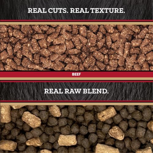VICTOR Raw Kibble Blend - Ranchers' Beef Freeze-Dried Dry Dog Food, 20 lb