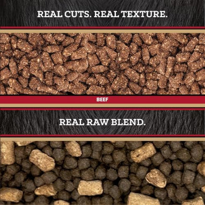 VICTOR Raw Kibble Blend - Ranchers' Beef Freeze-Dried Dry Dog Food, 20 lb