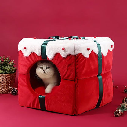 Cat Sleeping Bag for Indoor Cats - Pet Slipper Cave Bed for Indoor Cats and Small Dogs, Cozy & Soft Plush, Anti-Slip & Durable, Washable for Kittens and Puppies