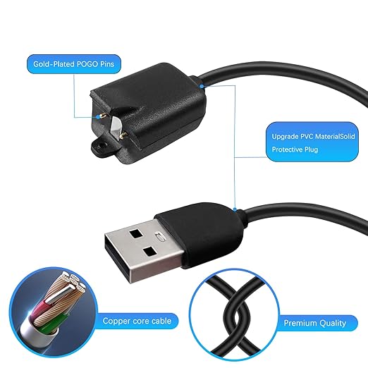 RUKUHOT Portable Wireless Magnetic Charger Cable Compatible with Tractive GPS Tracker, 1.65 Feet USB Charging Cord fit for Tractive GPS Pet Tracker for Dogs/Cats