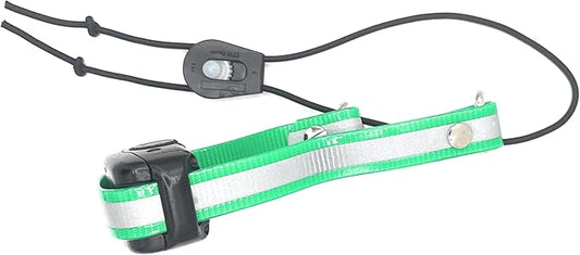 Sparky Pet Co - Surefit ECollar Replacement Strap - Bungee Dog Collar-Waterproof -Adjustable- Secure Nexus Wheel Lock-for Electronic Training & Invisible Fence Systems -3/4" Reflective Green