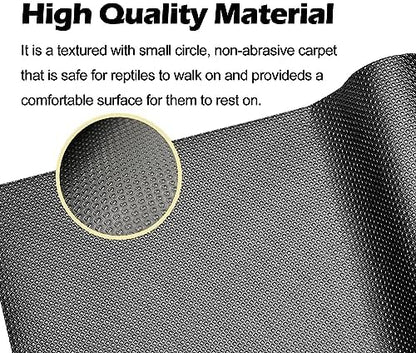 LWFCOEE Reptile Carpet Bearded Dragon Tank Accessories for 40 Gallon, 20 Gallon, 50 GallonTank, 17.5x79 Inch Non-Adhesive Reptile Mat Terrarium Liner for Leopard Gecko, Snake, Lizard and Tortoise