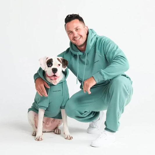 Spark Paws Human Hoodie - Premium Quality, Buttery Soft, Superior Comfort and Fit, Calming Fleece Interior, Suitable for All Styles - Teal - XL