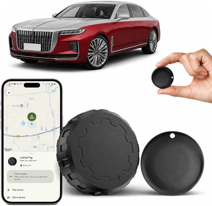 GPS Tracker for Vehicles No Monthly Fee | Mini Hidden Magnetic Car Tracker, iOS Find My (iOS Only), Real-Time GPS, for Cars, Vehicles & Pets
