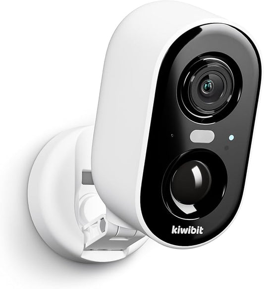 Kiwibit Security Cameras Wireless Outdoor, 2K Outside Camera for Home Security, Battery Camera, Magnetic Mount, AI Detection, Color Night Vision, Spotlight, Waterproof, 2.4GHz WiFi, Cloud & SD Storage