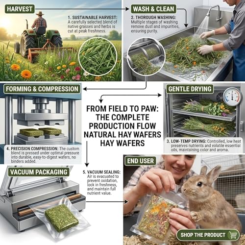 Rabbit Chew Toys 12pcs Timothy Hay Treats Bunny Herbal Flower Snack