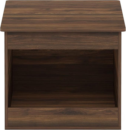 Furinno Peli Top Opening Litter Box Enclosure, Columbia Walnut