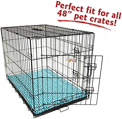 48" Towers Pacific Blue Crate Dog Bed Mat By Majestic Pet Products