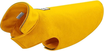 Creation Core Windproof Plush with Sport Vest Dog Clothes Night Reflective Jacket Pet Keep Warm Jacket No Pull No Choke Design Eco-Friendly for Small and Large Big Dog(Yellow S)