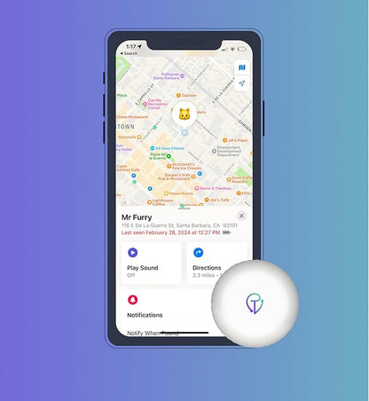 Android not Supported, Works with Apple Find My (iOS only), Key Finder, Bluetooth Tracker for Earbuds and Luggage, Pet Tracker, Bike Tracker, Find My GPS Tracker Locator (1)