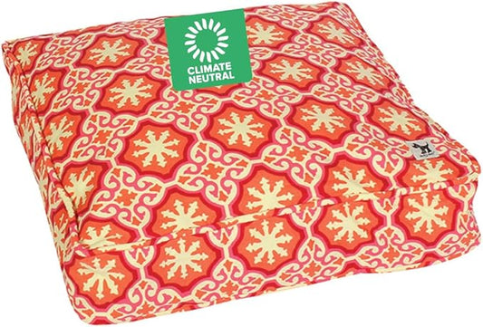 Molly Mutt Small Dog Bed Cover - Papillon Print - Measures 22”x27”x5’’ - 100% Cotton - Durable - Breathable - Sustainable - Machine Washable Dog Bed Cover