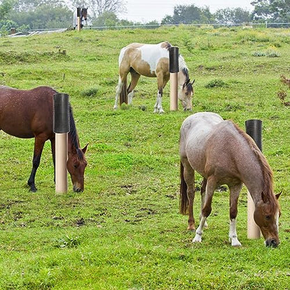 2 Pack Middle Livestock Scratching Post Pads.Horse Scratching Brush