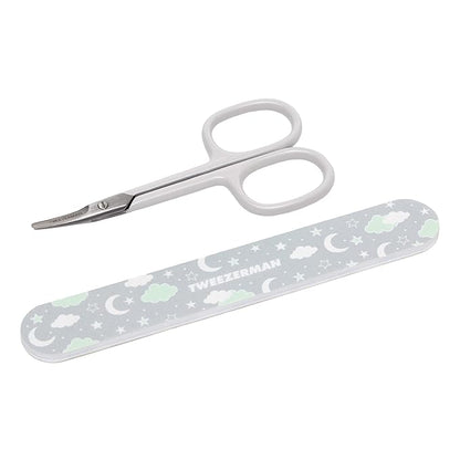 Tweezerman Baby Nail Scissors with Bear File (Color May Vary)