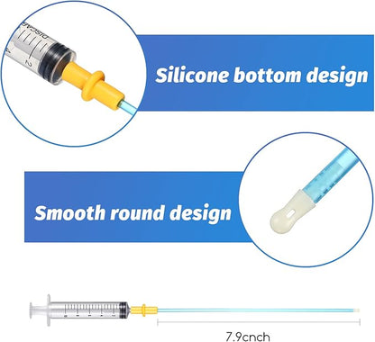 Weewooday 15 Set AI Artificial Insemination Dog Breeding Kit Canine Breeding Kit Dog Semen Collection Bag Disposable Artificial Insemination Pet Supplies(20 cm,Blue)