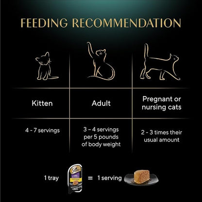 Sheba Perfect Portions Wet Cat Food Pate Gourmet Chicken & Tuna Entree,2.6 oz. Twin-Pack Trays,Cat Food Wet Recipe (,48 Servings),24 Count (Pack of 2)