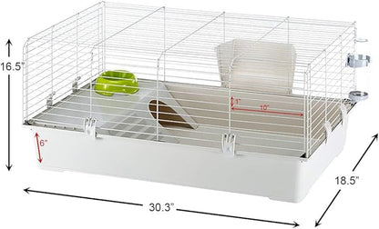 Ferplast Cavie Guinea Pig Cage & Rabbit Cage | Pet Cage Includes All Accessories to Get You Started & a 1-Year Warranty