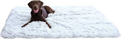 Best Friends by Sheri Calming Shag Cat and Dog Blanket with Non-Skid, Water Resistant Base, Machine Washable, Frost Gray, 60" x 80"