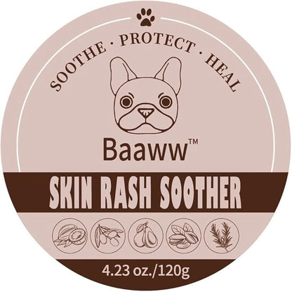 Dog Skin Irritation Treatment, Dog Red Skin, Hot Spot Soother Skin for Dogs, Anti-Itch Lotion, Allergy Relief & All-Natural Rash Cream for Dogs Soothing Relief for Dry, Itchy Coat - Cream 125ml