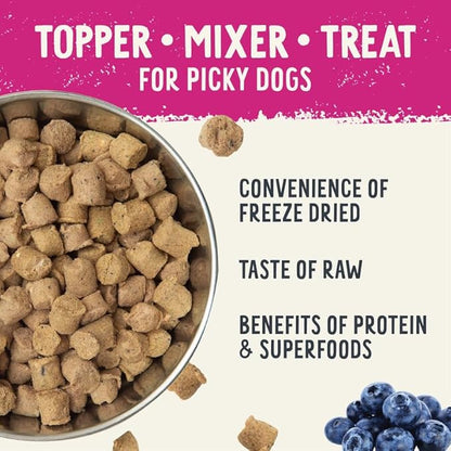 Health Extension SuperBites Freeze-Dried Raw Salmon Meal Mixer for Dogs, (12oz, 340.2 g) – Premium Blend with Raw Proteins and Superfoods for Optimal Nutrition