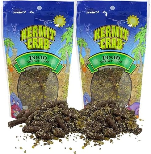 Needzo Hermit Crab Food, Natural Supplies and Necessities for Pets, Resealable Bags, 2 Ounces (Pack of 2)