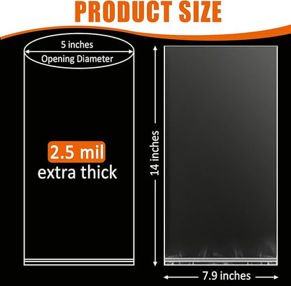 Aquarium Fish Bags, Leak Proof Poly Bags, 3 Mil Extra Thickness Transporting Shipping Containers for Live Fish