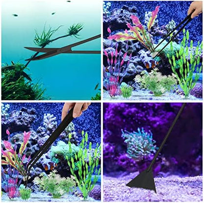 15" Aquarium Aquascape Tools Kit 4P Stainless Steel Aquascaping Set
