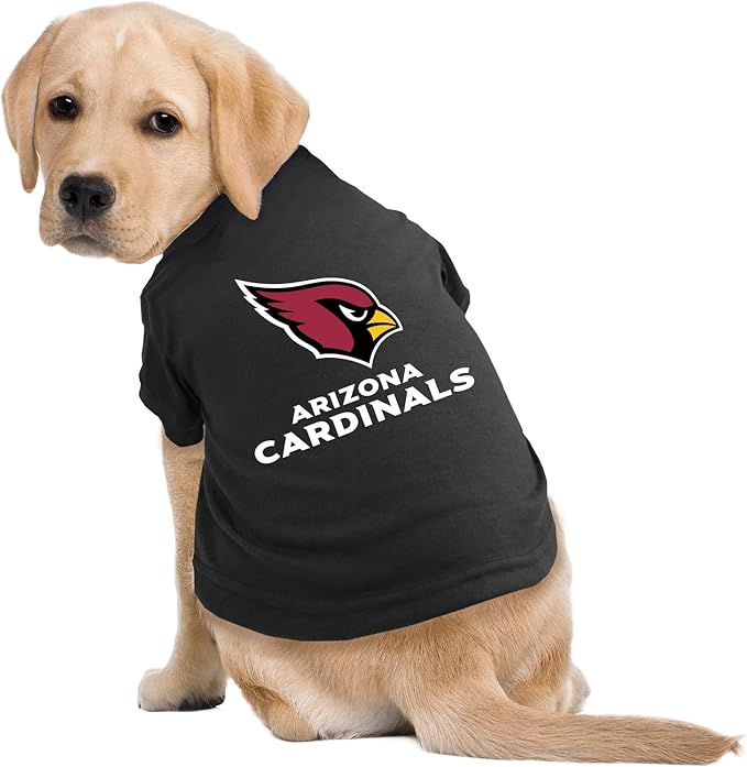 Littlearth NFL Arizona Cardinals Pet T-Shirt, Team Color, X-Large