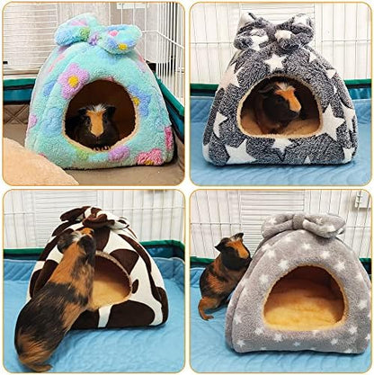 Guinea Pig Bed, Hideout House for Small Animals, Warm & Cozy