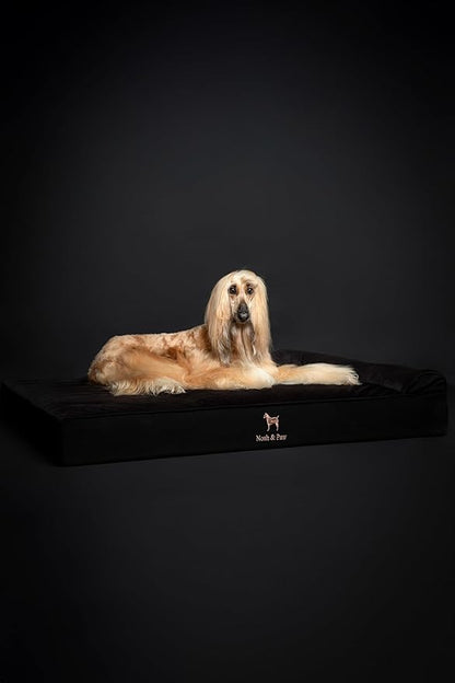 NOAH & PAW Giant Dog Bed XXL 55x45x9.5 Inch, Orthopedic Dog Beds, Eggshell Memory Foam Infused with Cooling Gel, Waterproof, Machine Washable, Includes Inner Cover (Denim Collection)