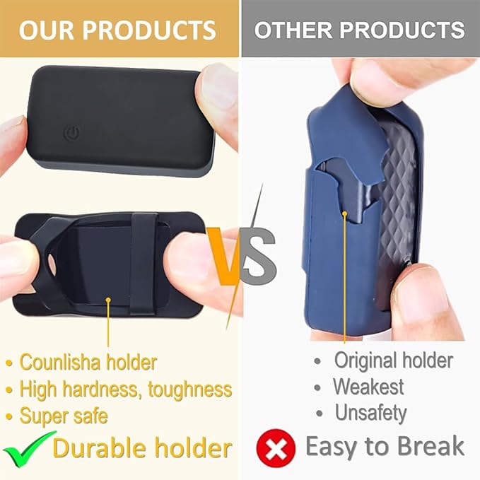 Silicone Holder Compatible for Tractive cat mini Tracker,Rubber Accessories Cover tag Anti-Scratch,Secure Sturdy GPS Finder Case for Dog Pet Collar (Black,2 Pack)