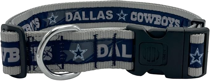 Pets First NFL Dallas Cowboys Licensed PET COLLAR, Extra Large - Heavy-Duty, Strong, and Durable Dog Collar. Available in 31 Football Teams and 4 Sizes