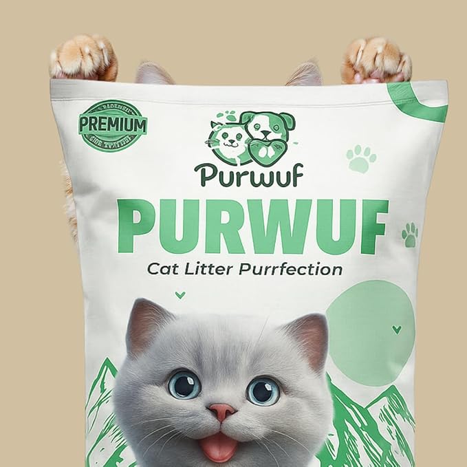 Premium Clumping Cat Litter, for All Types of Cats – 99% Dust Free, Strong Odor Control, Fast Clumping, Low Tracking Natural Clay Litter - 20lbs Bag