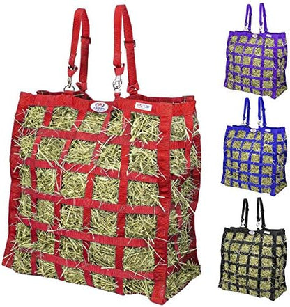Derby Originals Easy Feeder Horse Hay Bag with Super Tough Bottom and 1 Year Warranty, red, 3"x3.5"