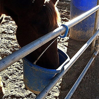 Injuries Preventing Horse Tether Tie - Portable, Versatile & Reusable Breakaway Horse Tie, Quick Release Under Heavy Pressure w/ 5 Loop Settings, Multi-Purpose Horse Clip (2 pcs Dark Green)