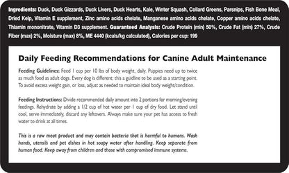 Fresh Is Best Duck Freeze Dried Dog Food – Raw Dog Food Toppers for Puppies & Adult Canines – High-Protein Freeze Dried Duck in Resealable Zipper Bag – Made in the USA – 16 oz
