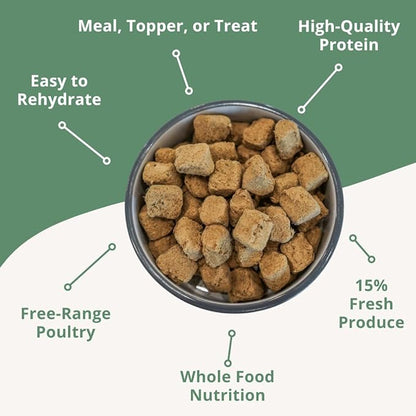 Steve's Real Food Freeze-Dried Raw Nuggets - Turducken Recipe - Raw Pet Food for Dogs - 20 oz