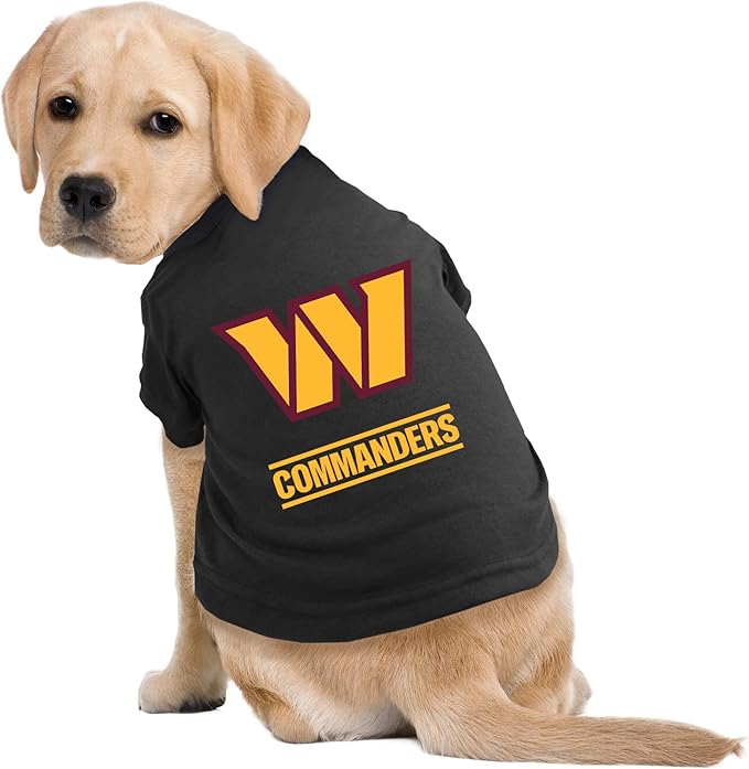 Littlearth NFL Washington Commanders Pet T-Shirt, Team Color, Large